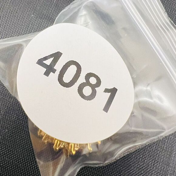 Vintage ROMAN Faux Pink Sapphire Ruby Rhinestones Stud Earrings Flower NICE 4081 - Picture 13 of 13